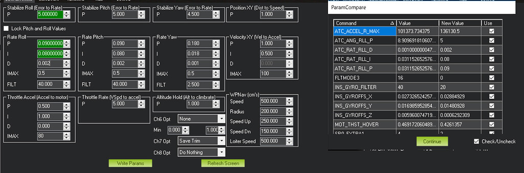 Autotune 3.5 for small and light quad 220g Copter 3.5