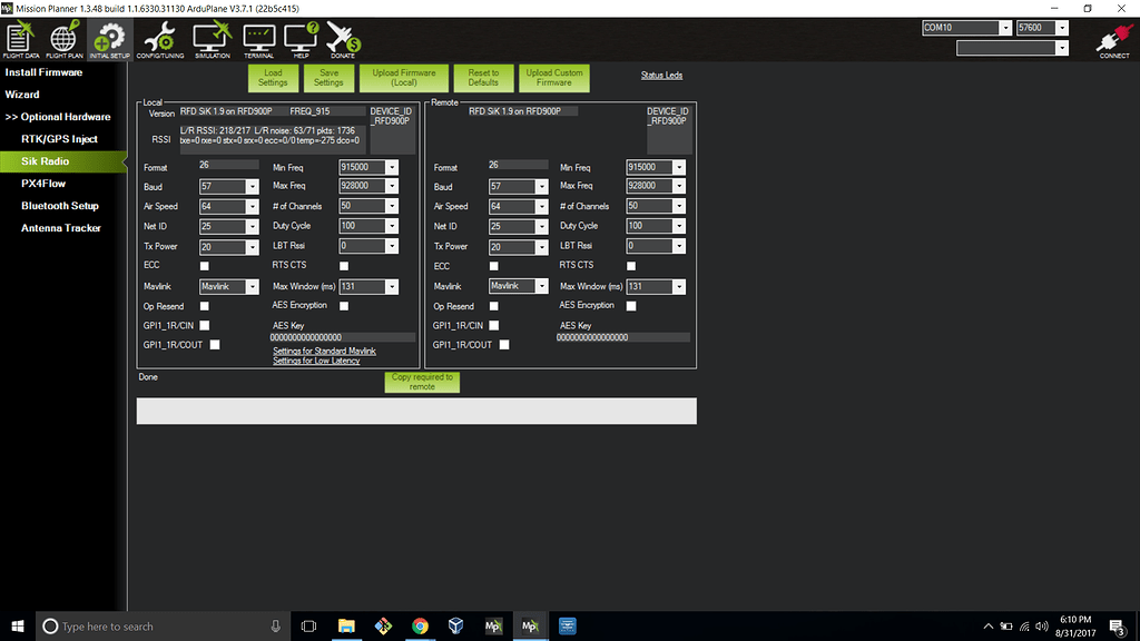 RFD900+ not connecting to Pixhawk2.1 - ArduPlane - ArduPilot Discourse