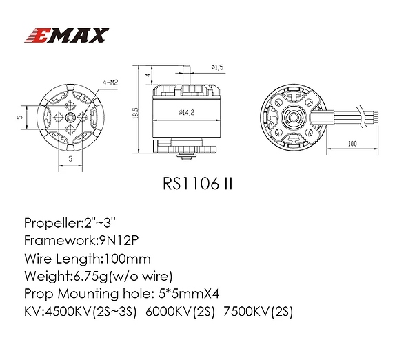 EmaxRS1106-4500kv