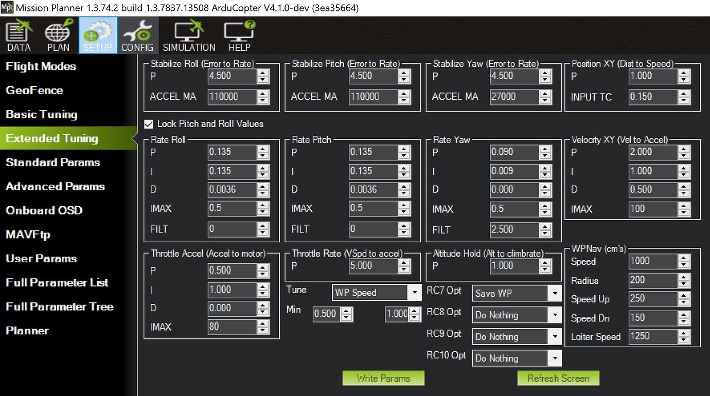 No channel 6 drop down menu for tuning in mission planner - Copter 3.5 ...