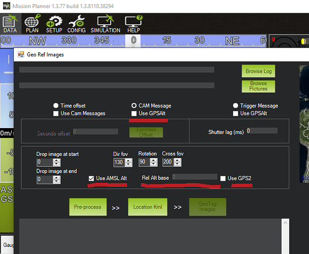 mission planner geotag screen