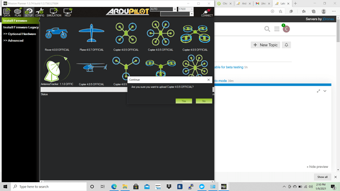 Cant update firmware ArduCopter ArduPilot Discourse