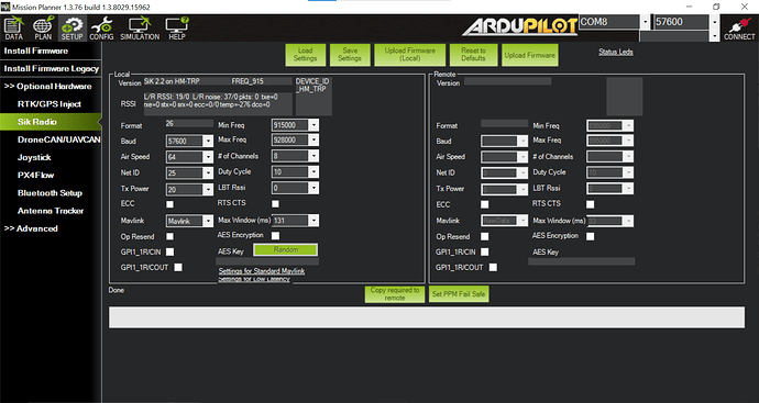 gnd unit settings