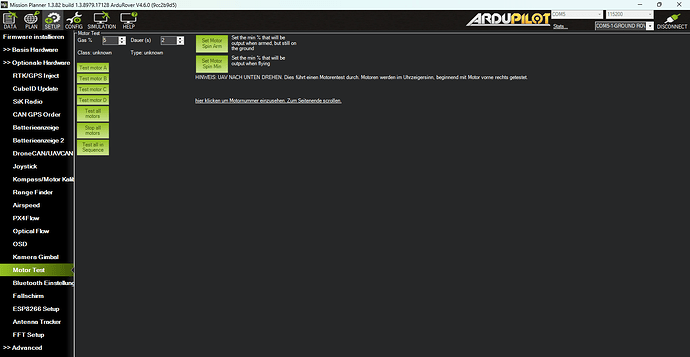 Mission Planner 1.3.82 build 1.3.8979.17128 ArduRover V4.6.0 (9cc2b9d5) 21.07.2025 00_40_30