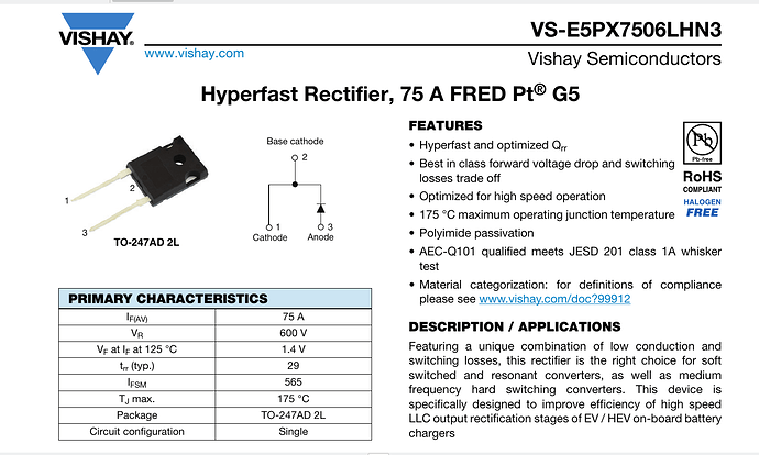 Rectifier Diode - backup power