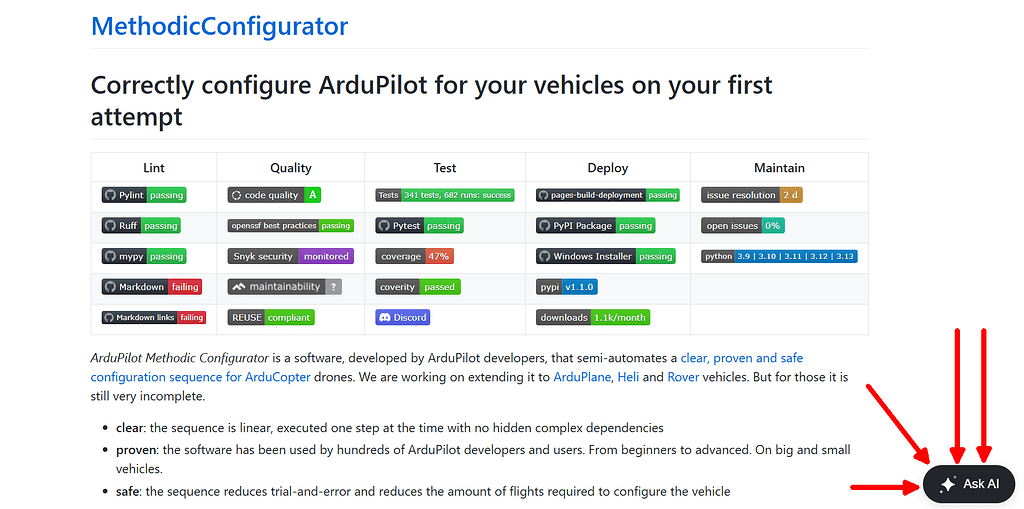 ArduPilot-aware AI helps you configure your vehicle - Blog - ArduPilot ...