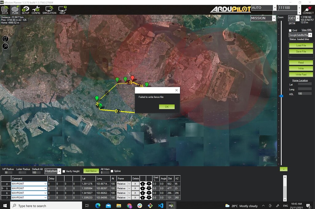 Geofence file cannot be saved - Mission Planner - ArduPilot Discourse