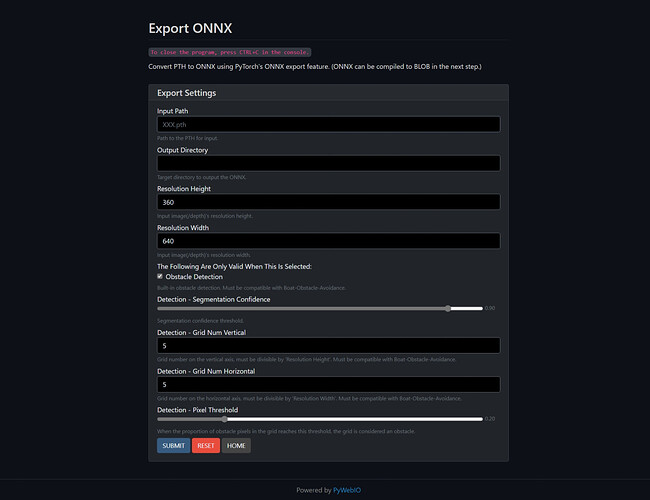 Export ONNX