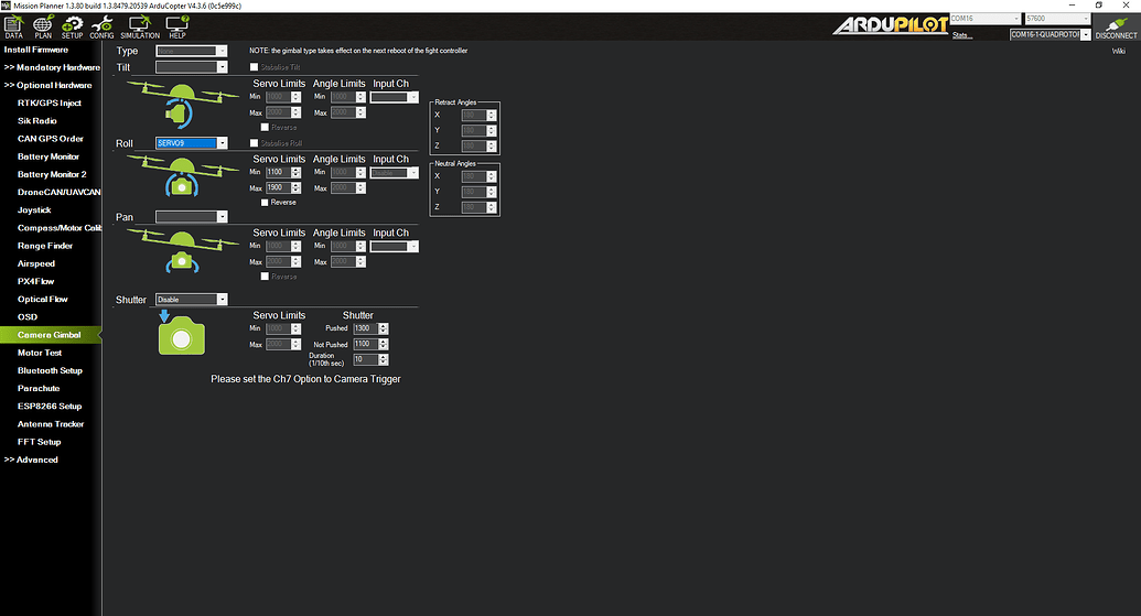 How to control servo without remote controller? Copter 4.0
