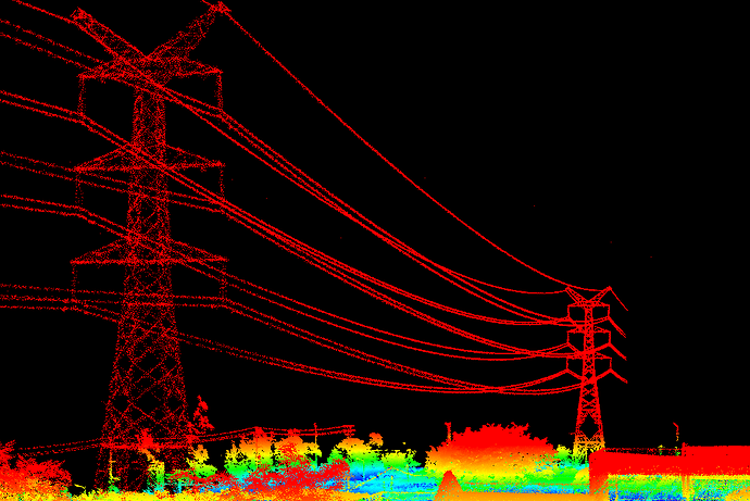 输电通道激光点云png
