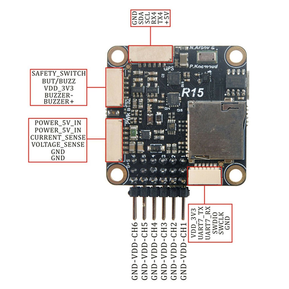 Pixracer r15 подключение wifi