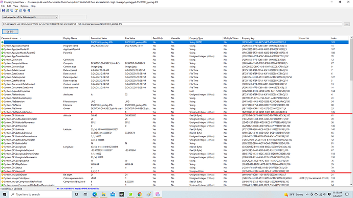 property system view