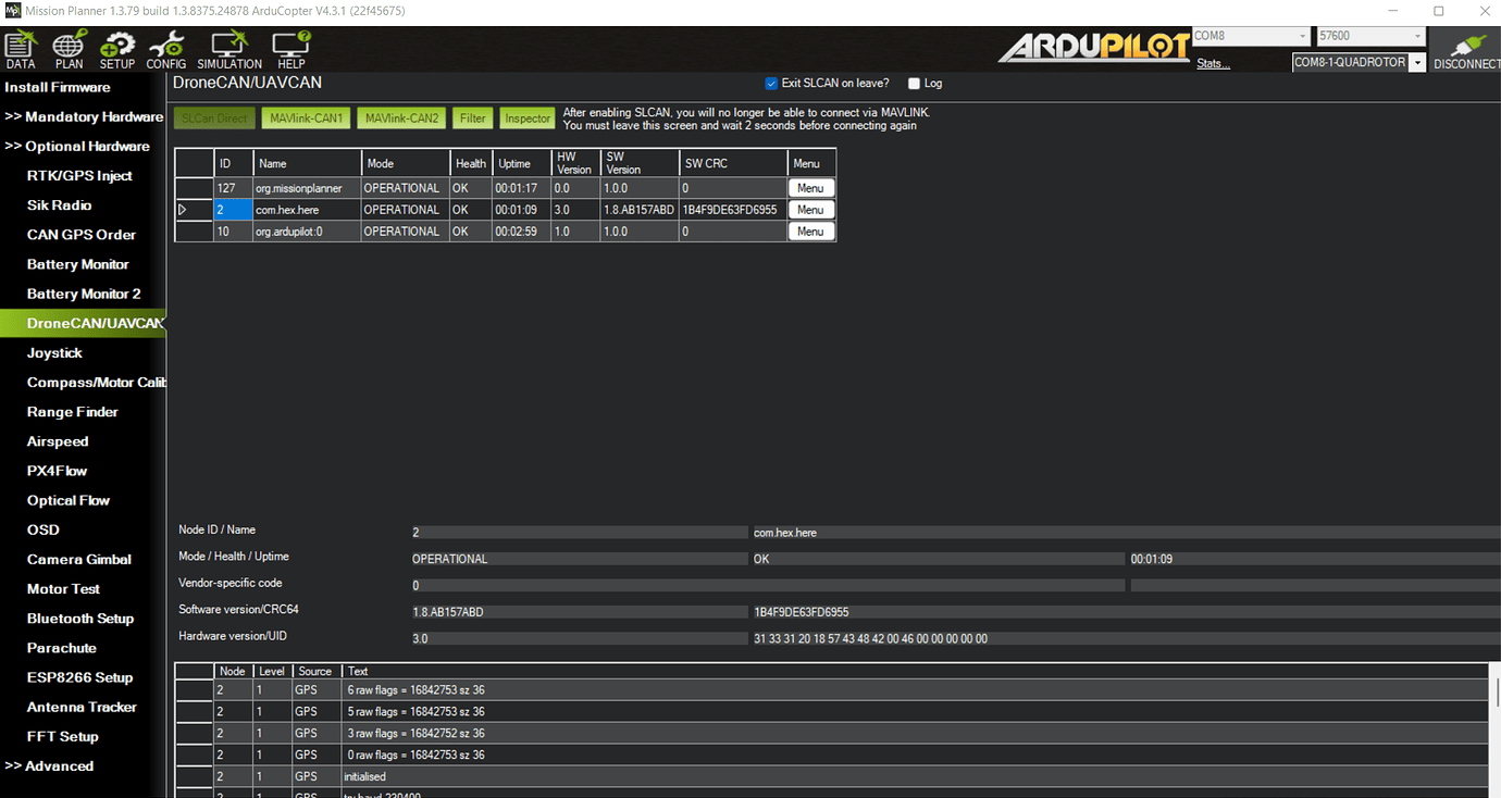 No 3D fix - Here3 GPS with CubeOrange in Mission Planner - Mission ...