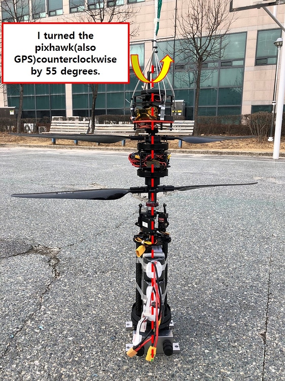 Unusual phenomenon of coaxial reversal drones Copter 3.5 ArduPilot