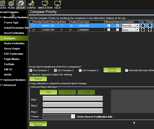 compass setup