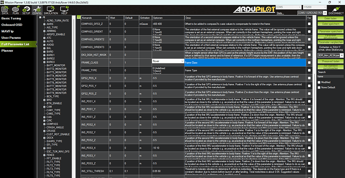 Mission Planner 1.3.82 build 1.3.8979.17128 ArduRover V4.6.0 (9cc2b9d5) 21.07.2025 01_48_06