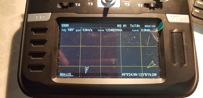 No map display