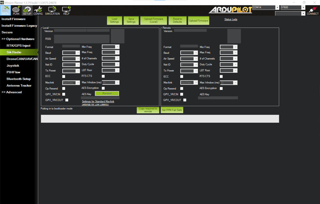 MP 1.3.79 Sik Radio 2.0 Mission Planner ArduPilot Discourse