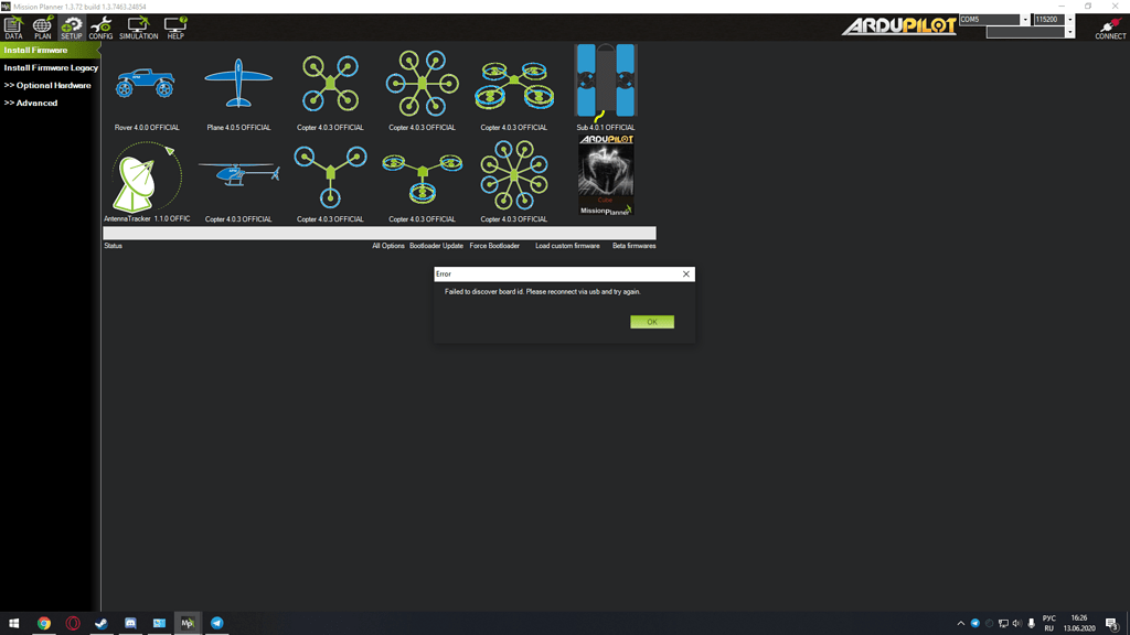 Can t install firmware apm 2.8 Mission Planner ArduPilot Discourse