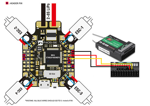 MATEKF405-SE wiring