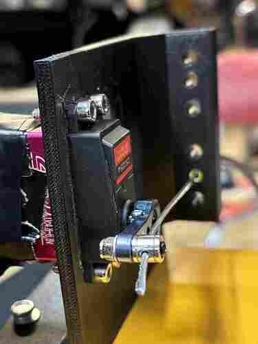 View from the servo side of the bracket