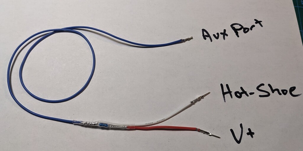 InLine resistor instead of Pullup resistor on hotshoe prevents ISR