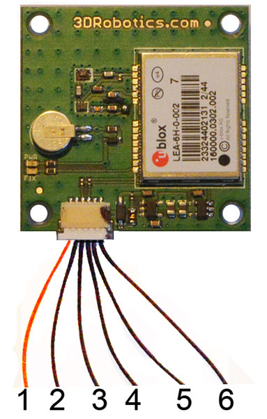 Pinout 3DR GPS (LEA6H) V1.1 , V1.2? - Archive - ArduPilot Discourse