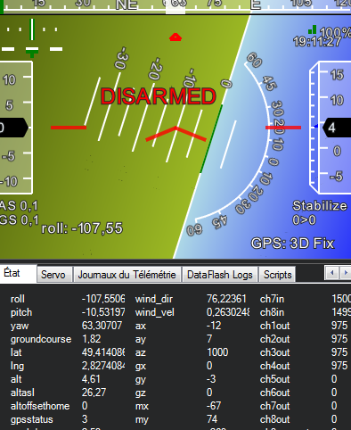 APM Up side down relative to the frame Copter Logs deprecated