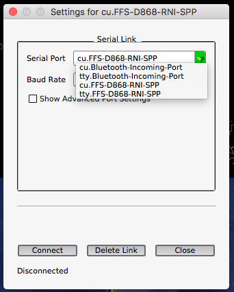 Mac Error Cannot open serial port please make sure you have your