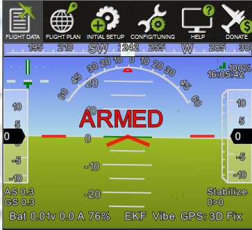 ESC Calibration in Mission Planner for APM 2.8 Mission Planner