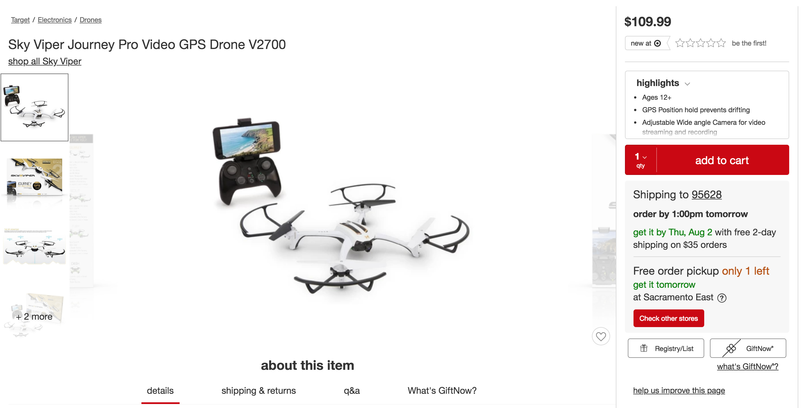 sky viper journey drone reviews
