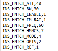 harmonic notch parameters