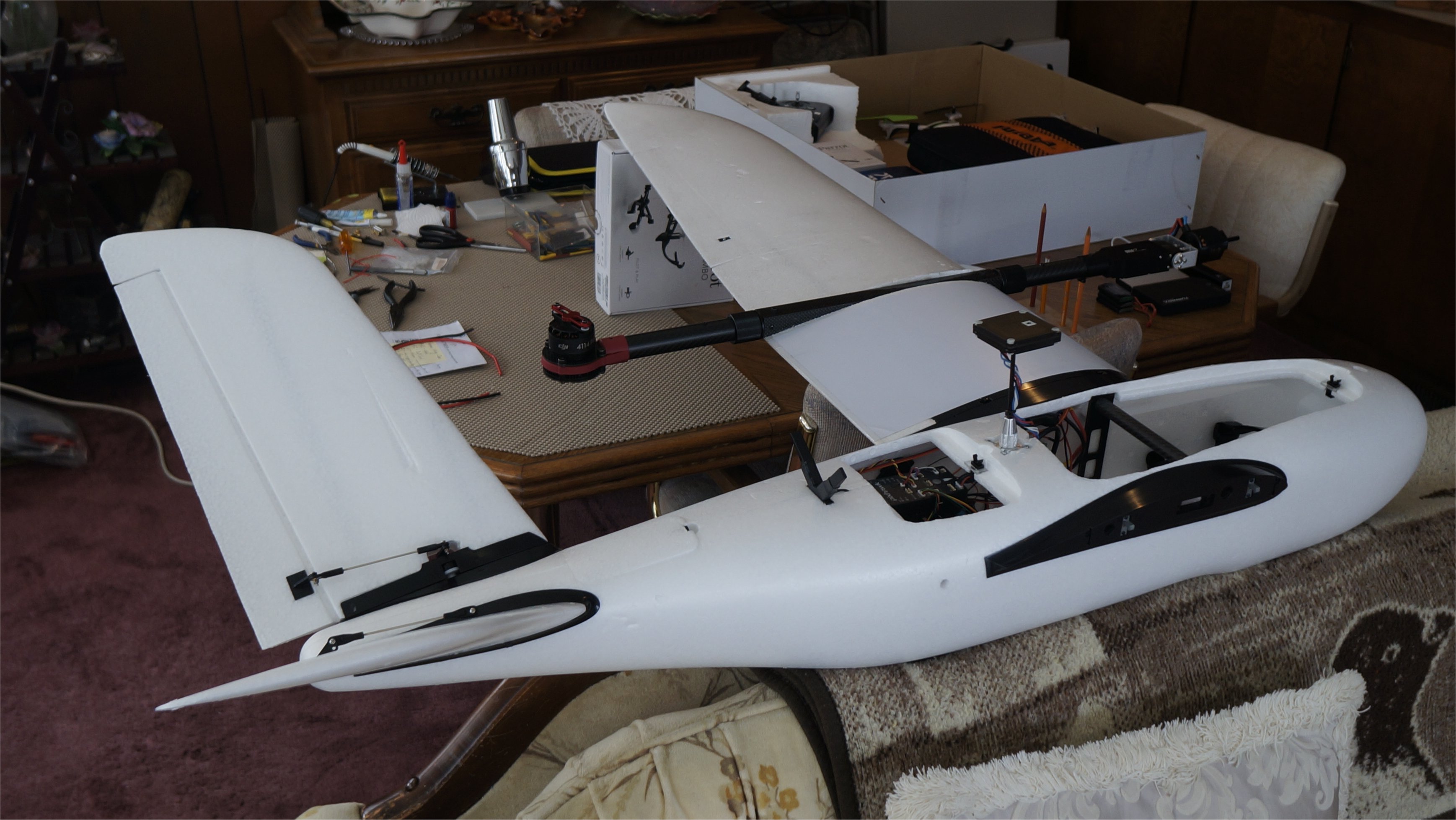 VTOL -- freeman2100 vertical take-off and landing fixed wing +pixhawk ...