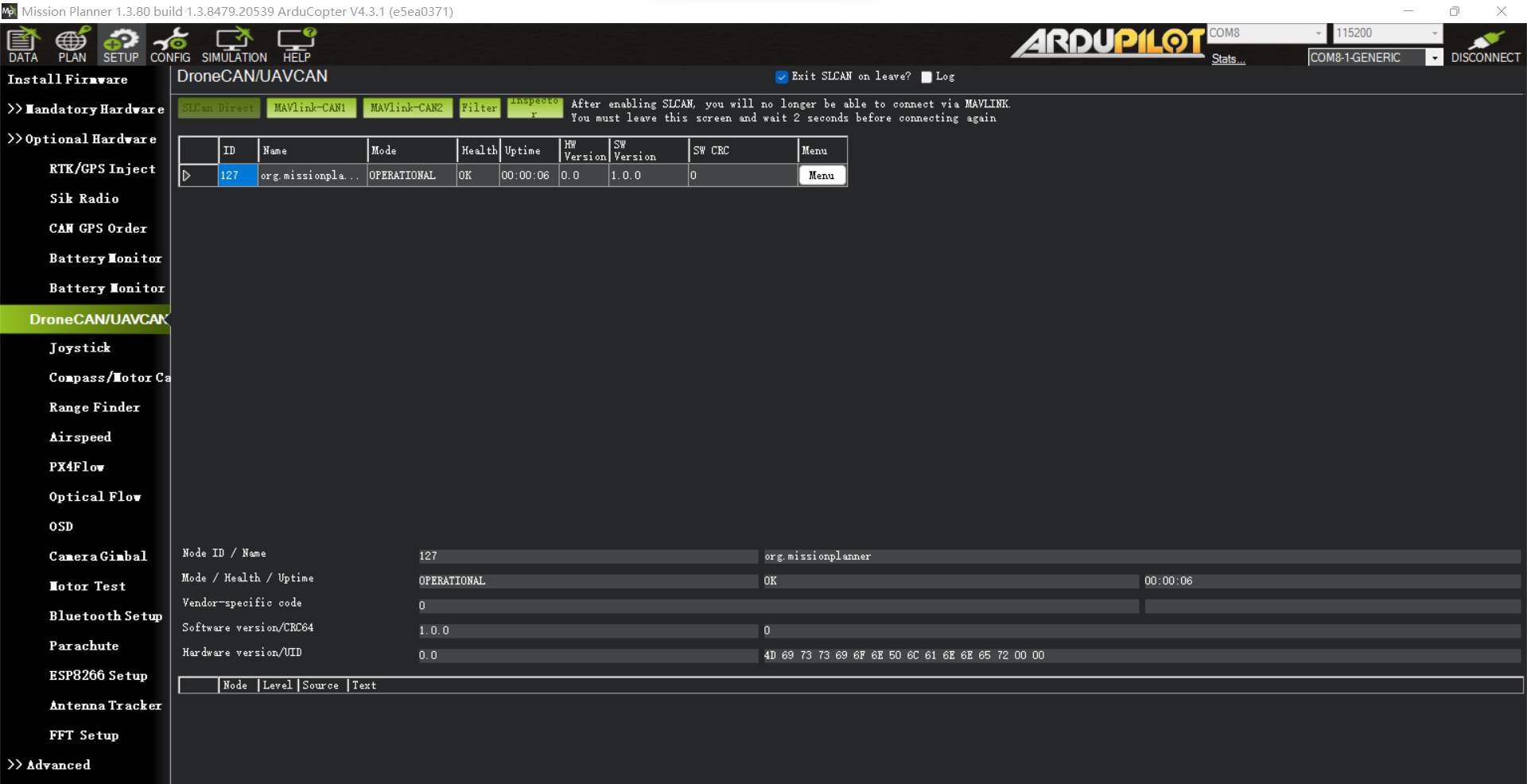 Questions about ArduRemoteID and mission planner - ArduCopter ...